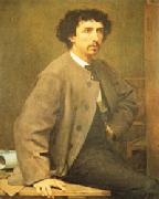Paul Baudry Portrait of Charles Garnier oil painting reproduction